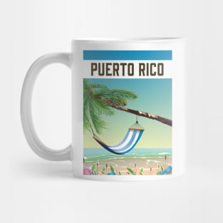 Puerto Rico Beach travel poster Mug